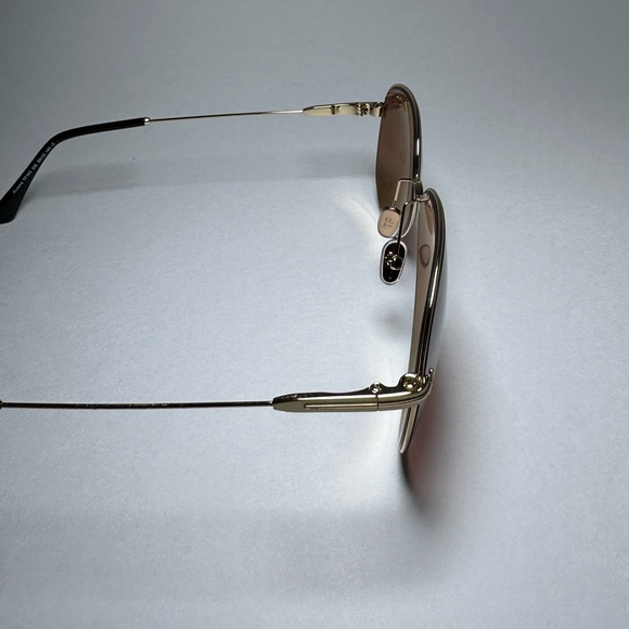 NWT - TOM FORD Porscha TF993 32E Gold Pink Metal Aviator Sunglasses Frame 5 - Picture 4 of 5